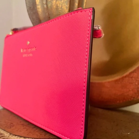 Kate Spade Pink Clutch/Wristlet 8” x 4 3/4” NWT - Picture 5 of 9